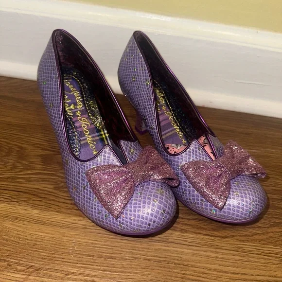 NEW Irregular Choice Dazzle Razzle Lilac Haze Euro 38 US Size 7 Heels Handmade - Picture 3 of 8